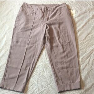 A New Day Plus Size Mauve Cuffed Trouser Pants NWOT Size 18